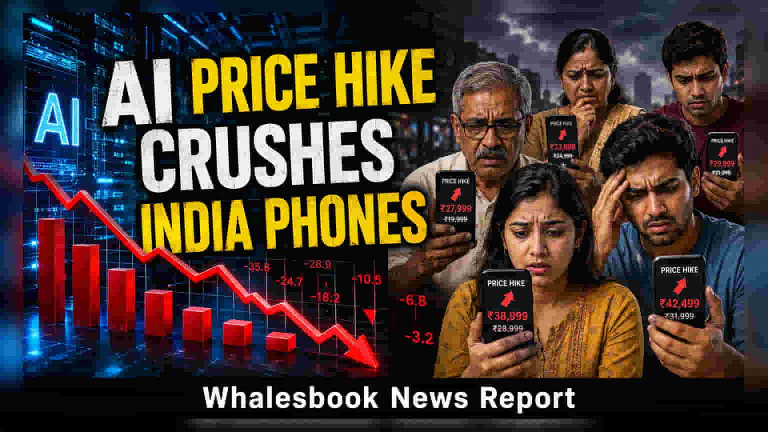 India Smartphone Sales Down 10%: AI चिप्स की कमी और बढ़ती कीमतों का असर