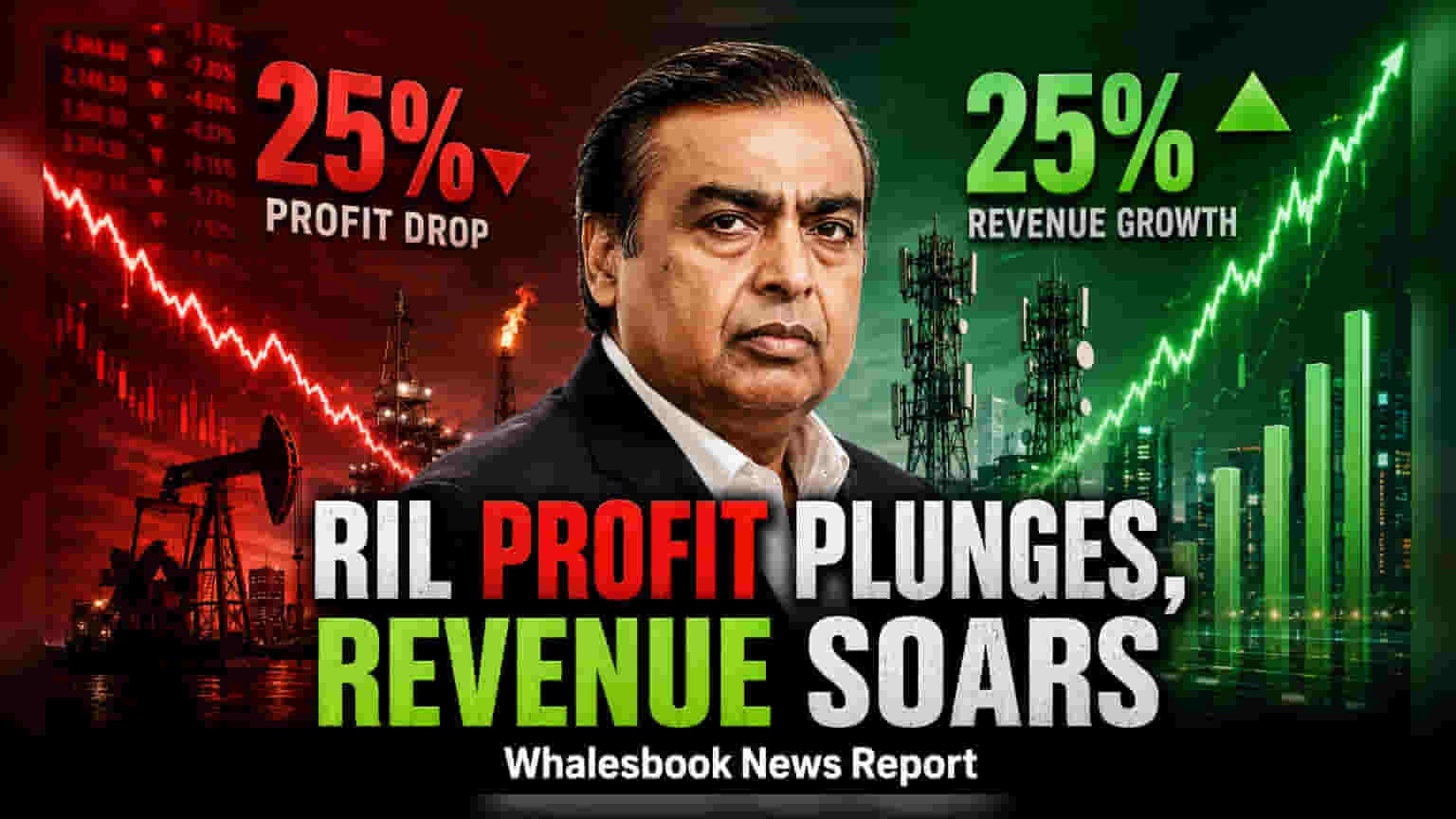 Reliance Q1 Profit: एका वर्षाच्या तुलनेत नफ्यात **25%** घट, तरीही महसूल वाढला