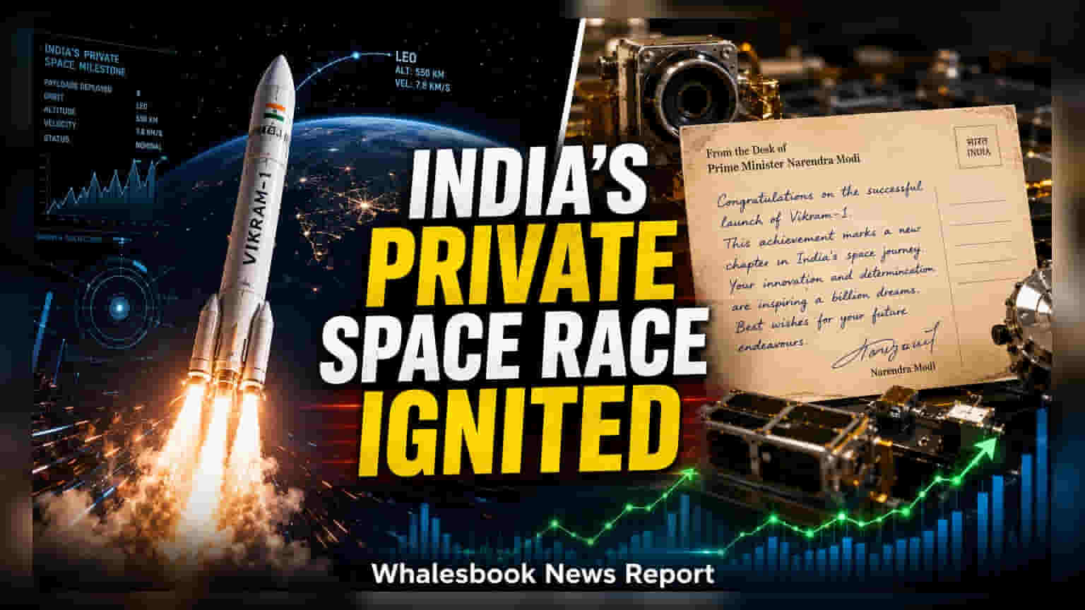Skyroot Aerospace Launches Vikram-1 Rocket from Sriharikota