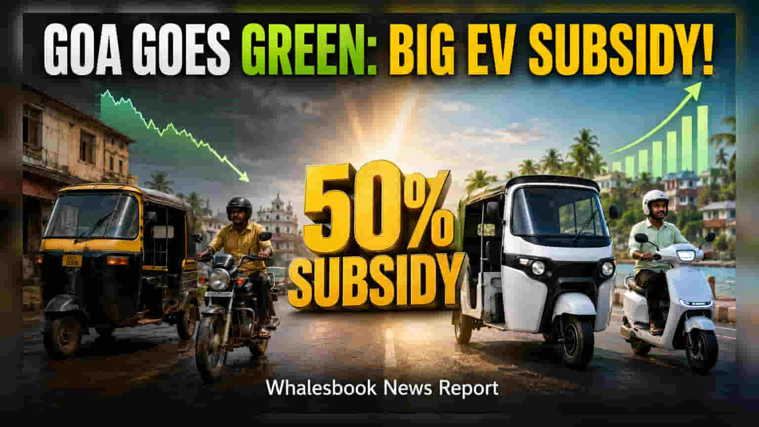 Goa EV Subsidy: பைக் டாக்ஸி, ஆட்டோக்களுக்கு 50% சலுகை அறிவிப்பு!