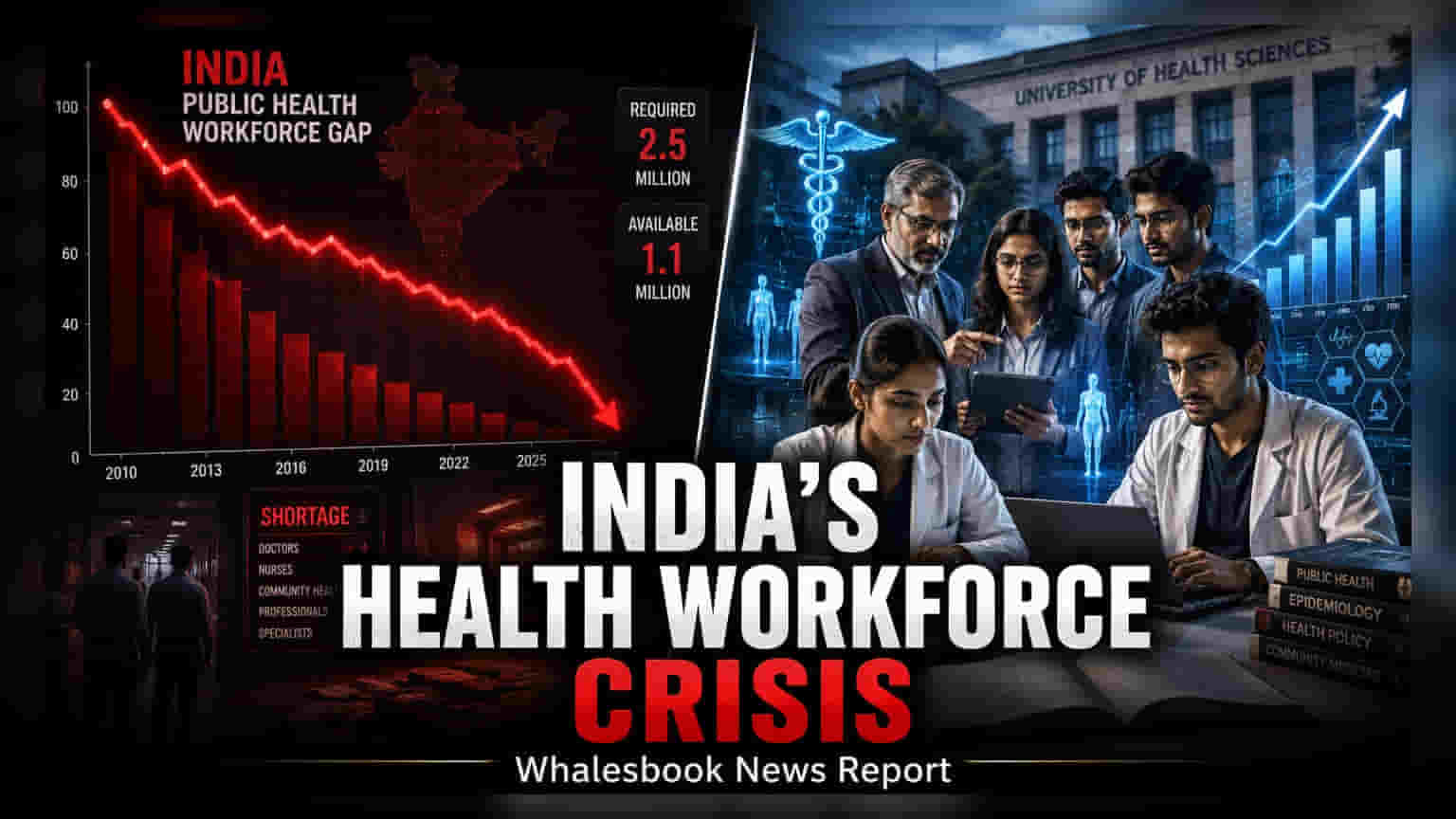Public Health Sector માં ભારતમાં 45,000 થી વધુ પ્રોફેશનલ્સની ઘટ