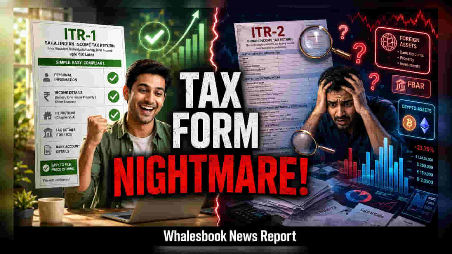 కొత్త ITR రూల్స్: ITR-1 సులభతరం.. ITR-2 ఫైలర్లకు కఠిన తనిఖీలు!