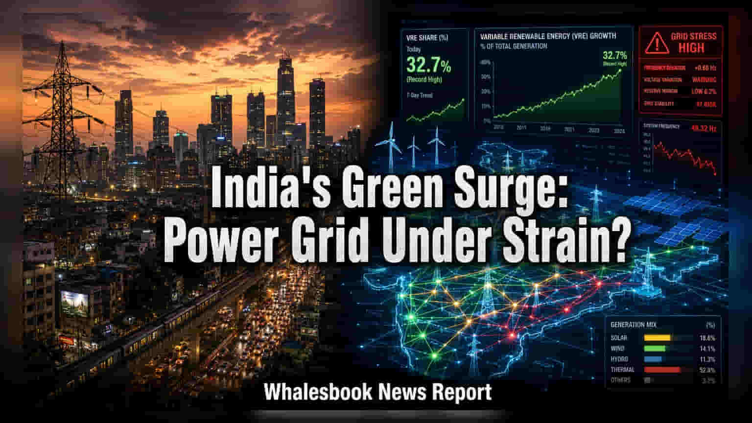 இந்திய மின்சாரத்தில் புதுப்பிக்கத்தக்க ஆற்றலின் சாதனை: 42.79% ஆக உயர்வு!
