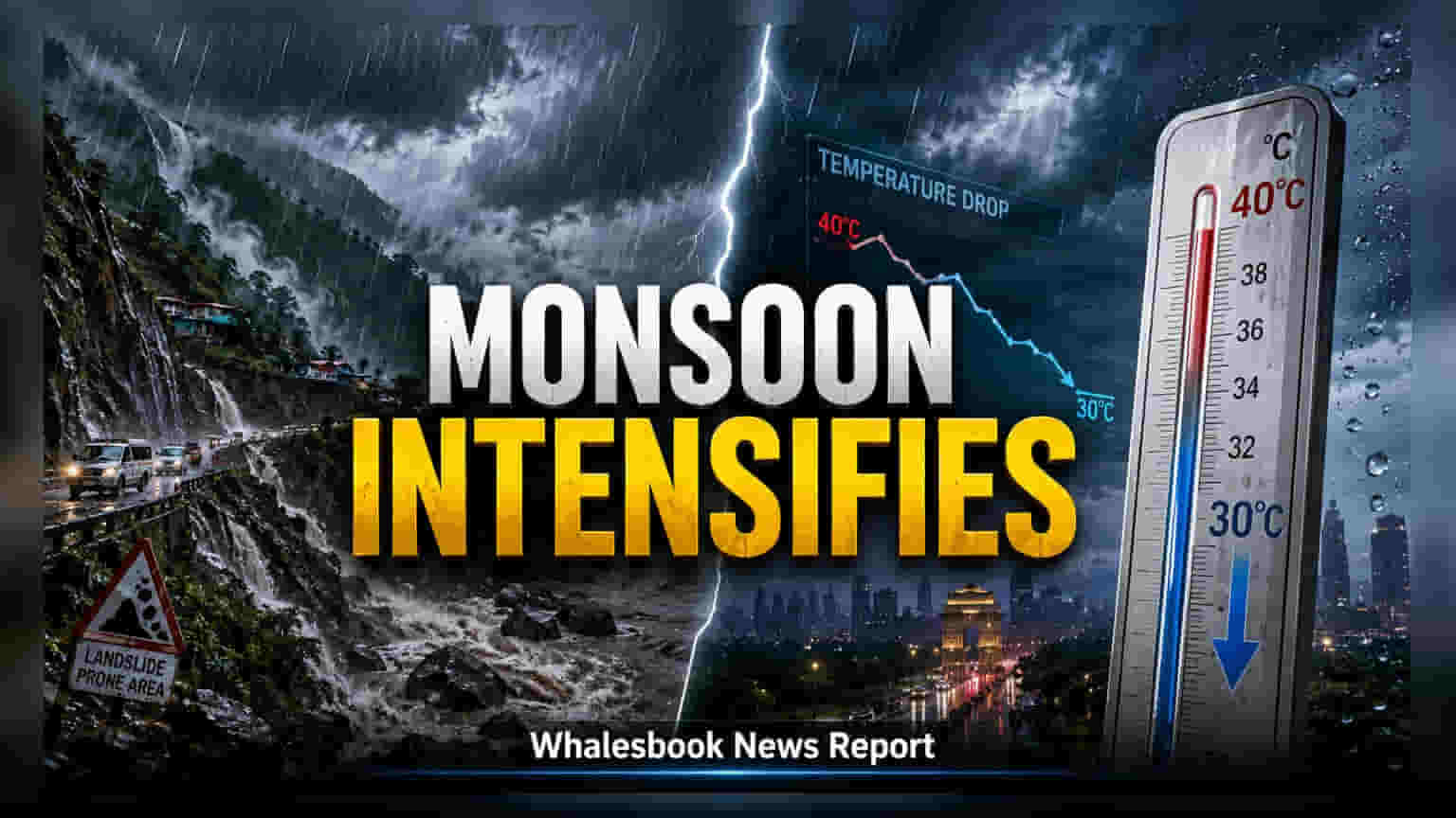 Monsoon Alert: उत्तर और पूर्वी भारत में भारी बारिश की चेतावनी, दिल्ली में गिरेगा तापमान