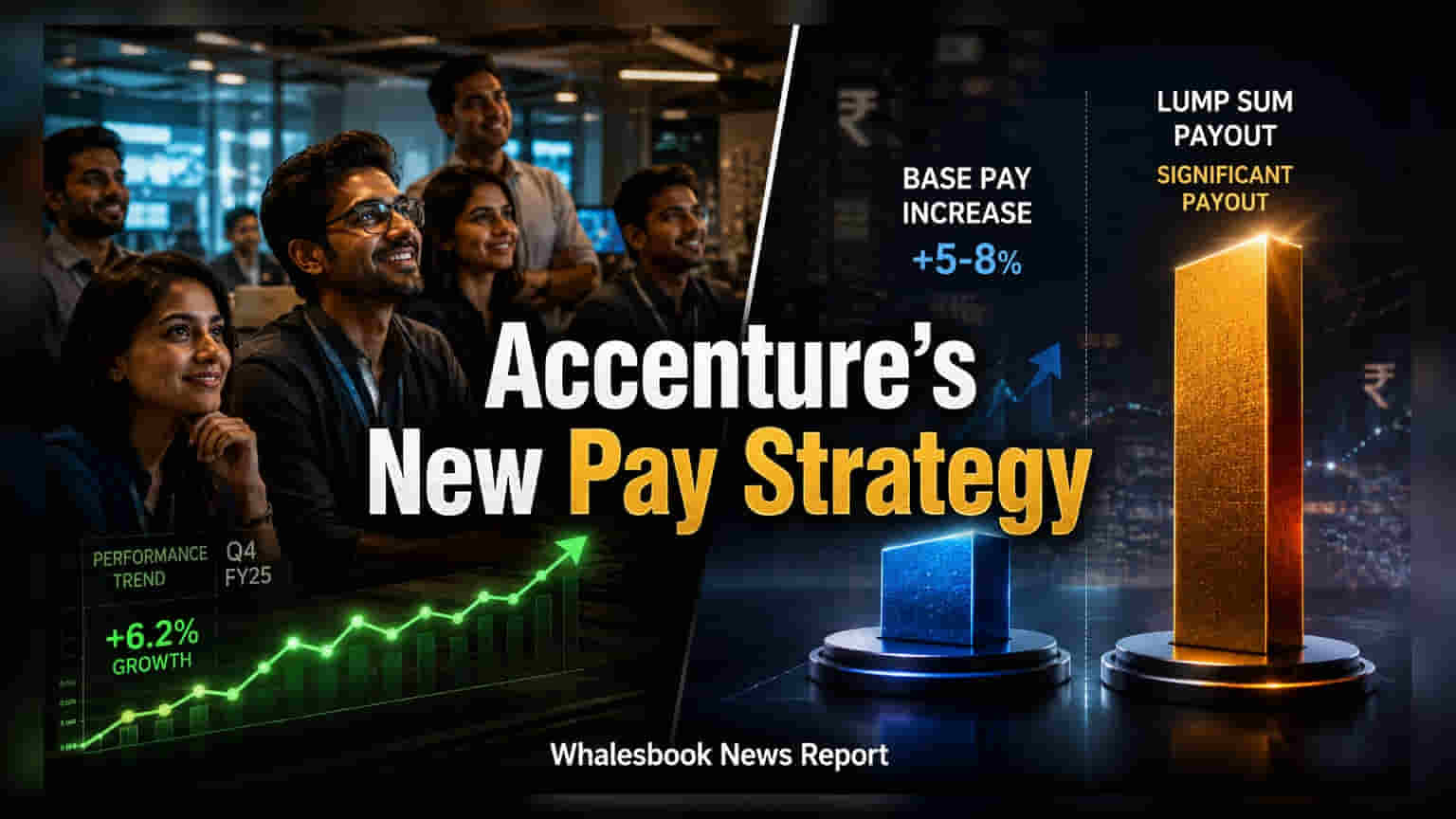 Accenture జీతాల పెంపులో కొత్త విధానం: బేస్ పే, లంప్ సమ్ గా విభజన
