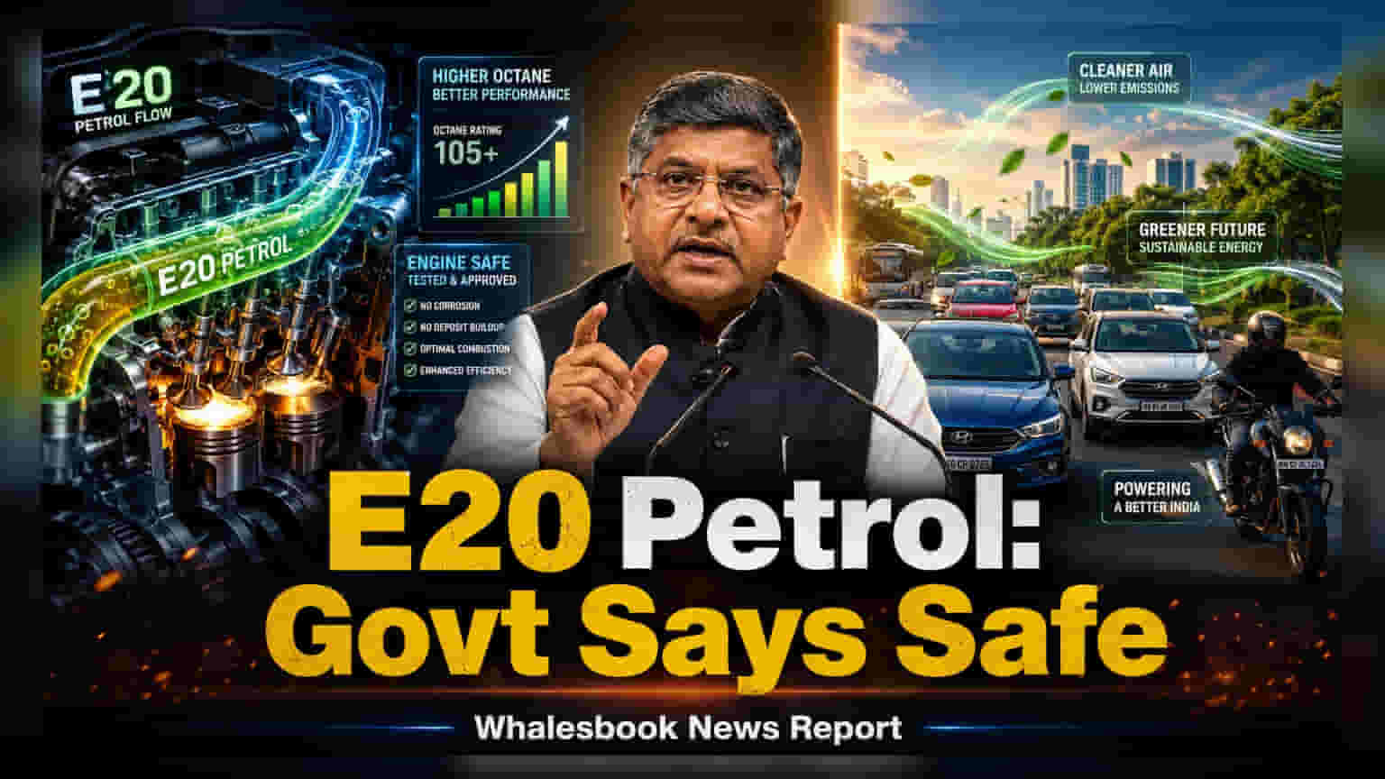 Govt Rules Out Engine Risks From E20 Petrol For 23 Crore Vehicles