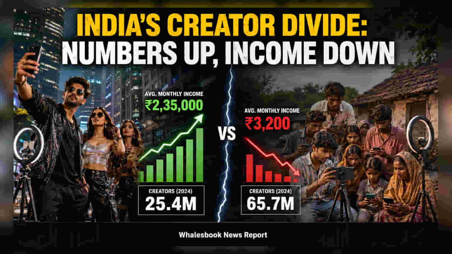 India Creator Economy: 66% Creators in Non-Metro Cities Earn Less