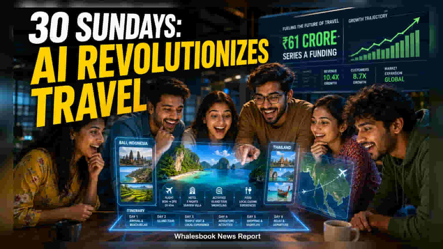 30 Sundays ला ₹61 कोटींची सिरीज A फंडिंग, AI ट्रॅव्हल प्लॅनिंगमध्ये करणार मोठी झेप!