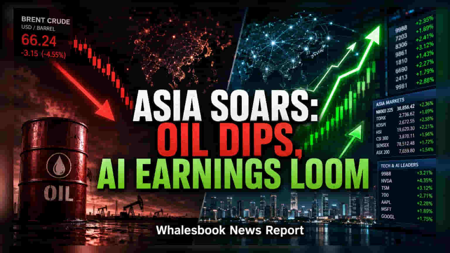 Asian Markets Advance on Iran Ceasefire Hopes, Oil Eases