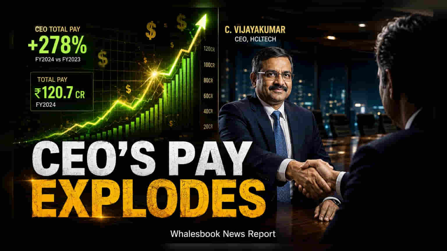 HCLTech CEO C Vijayakumar: પગારમાં ₹67% નો તોતિંગ વધારો, FY26 માં કમાયા $18.13 મિલિયન
