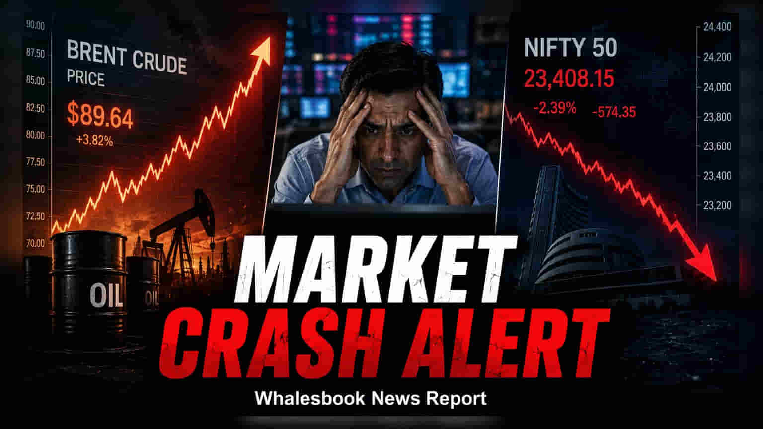 Sensex Dips 199 Points as Brent Crude Nears $90 a Barrel