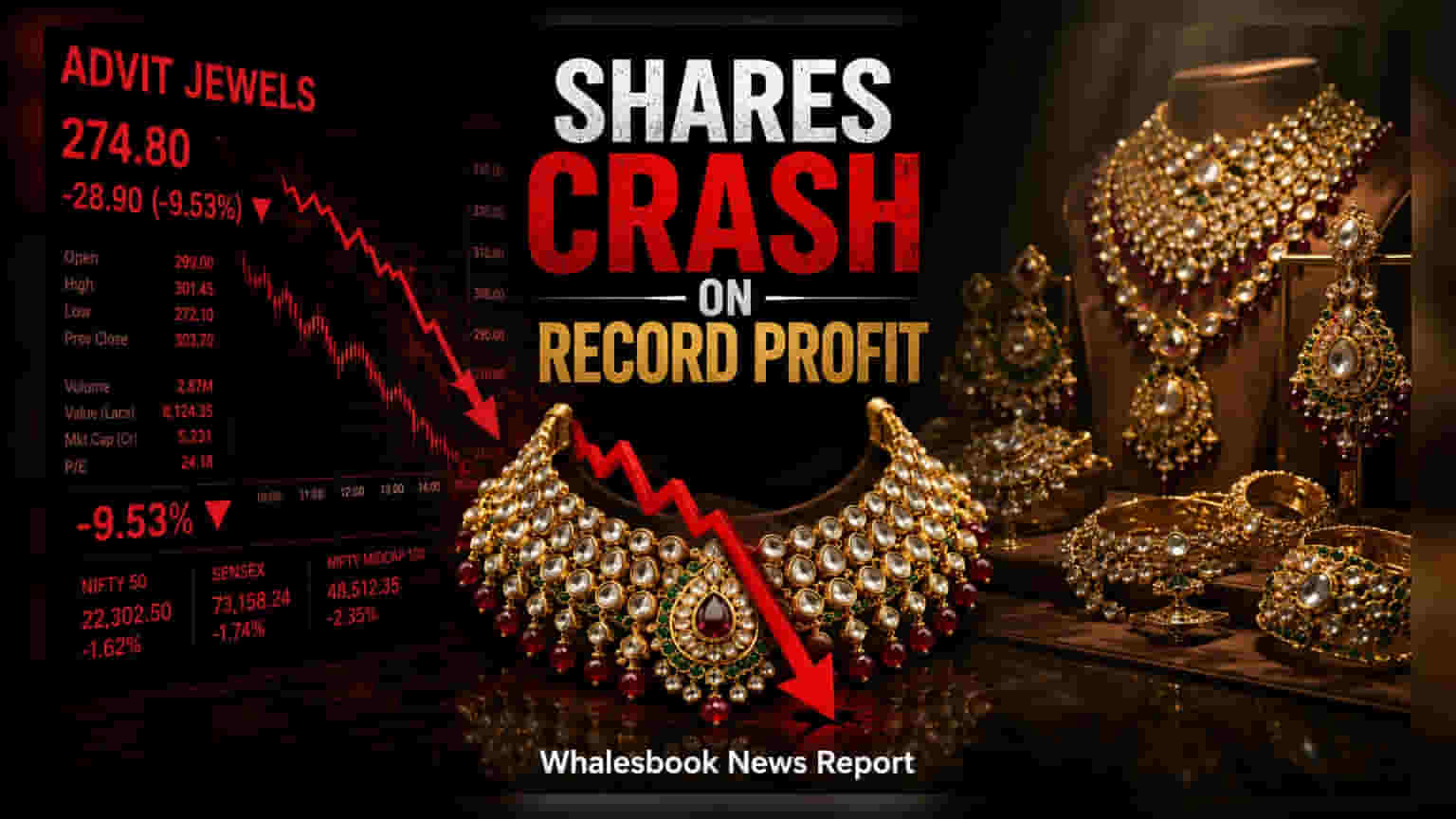 Advit Jewels Falls 6% Despite 35% Profit Growth in FY26