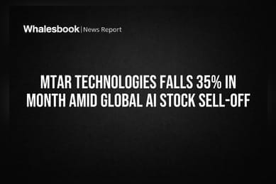 MTAR Technologies Falls 35% In Month Amid Global AI Stock Sell-off