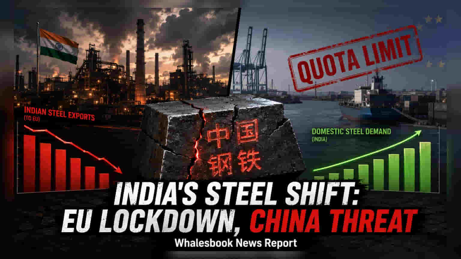 Indian Steelmakers Face Export Curbs Amid Low-Cost Chinese Imports