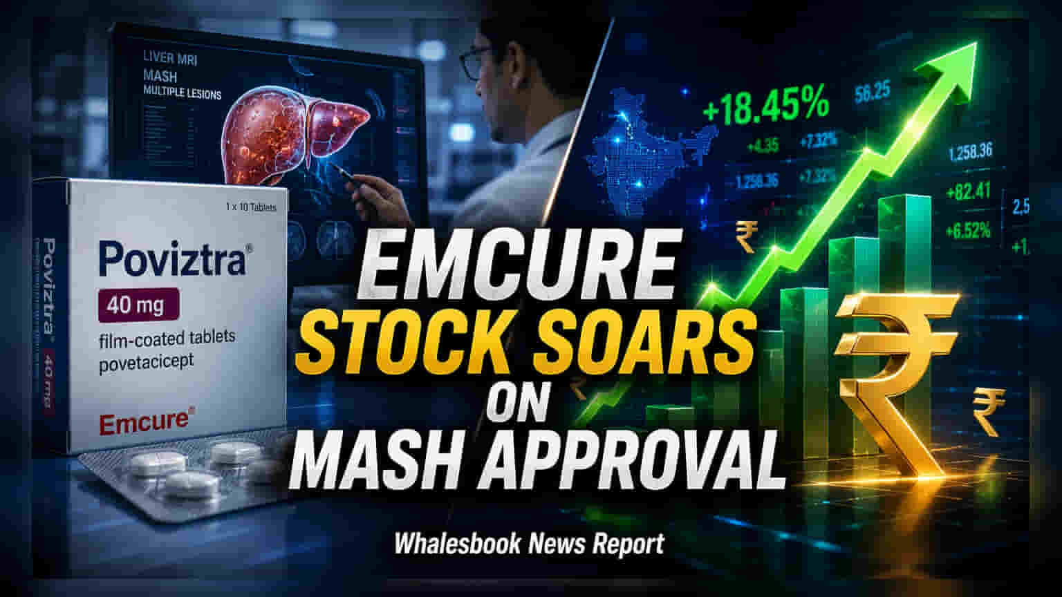 Emcure Pharma Gains 3% After CDSCO Approval for MASH Drug