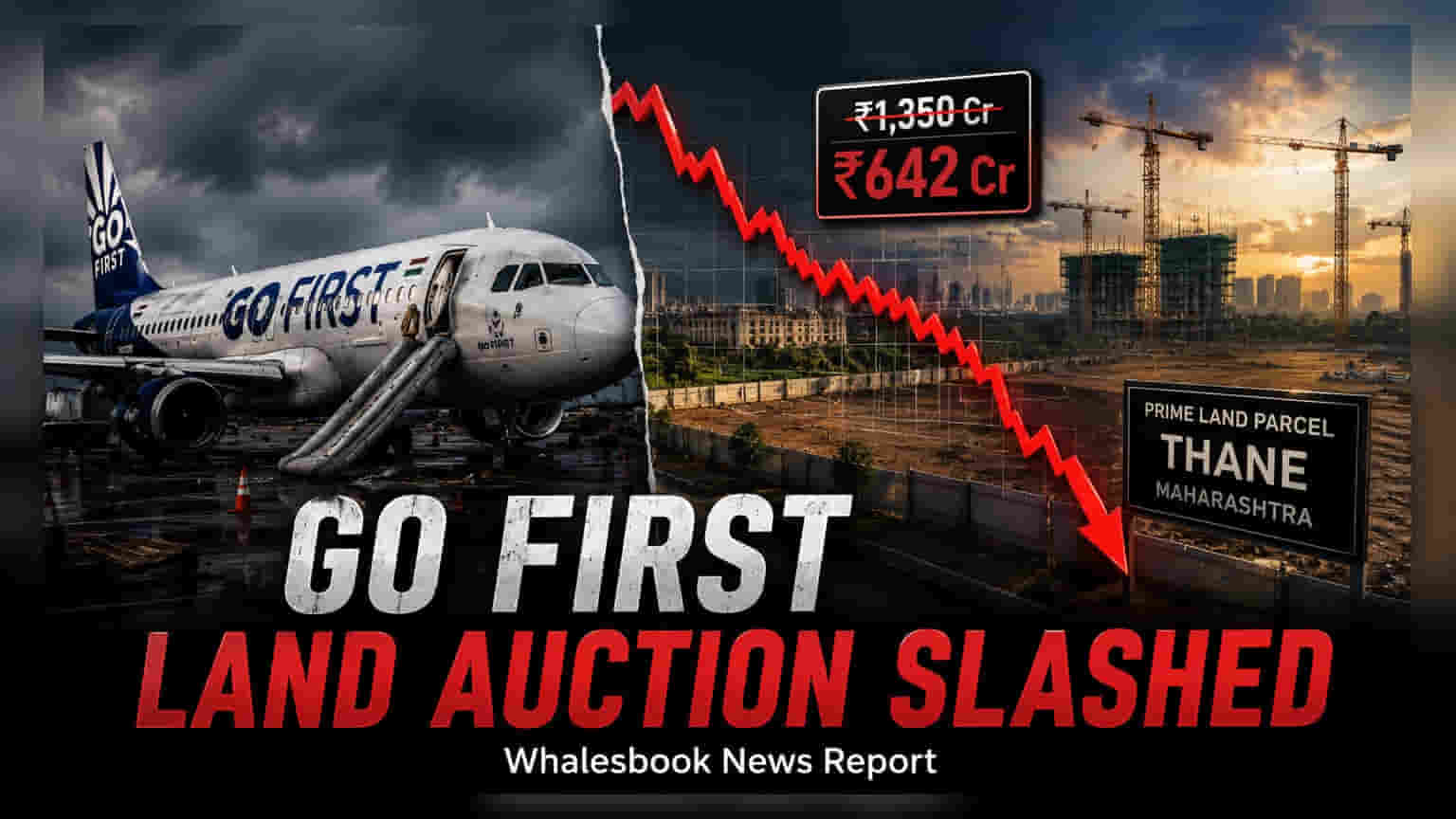 Go First ची ठाणे जमीन लिलावात किंमत घटली! ₹1,375 कोटींवर आली अंतिम बोली