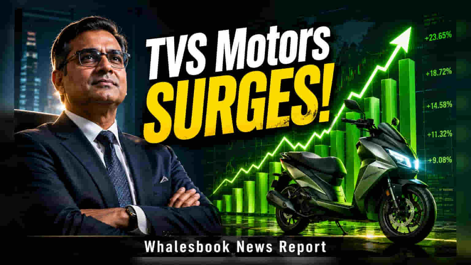 TVS Motor Share Price: 4 વર્ષમાં 340% પ્રોફિટમાં ઉછાળો, શેરમાં 2.28% તેજી