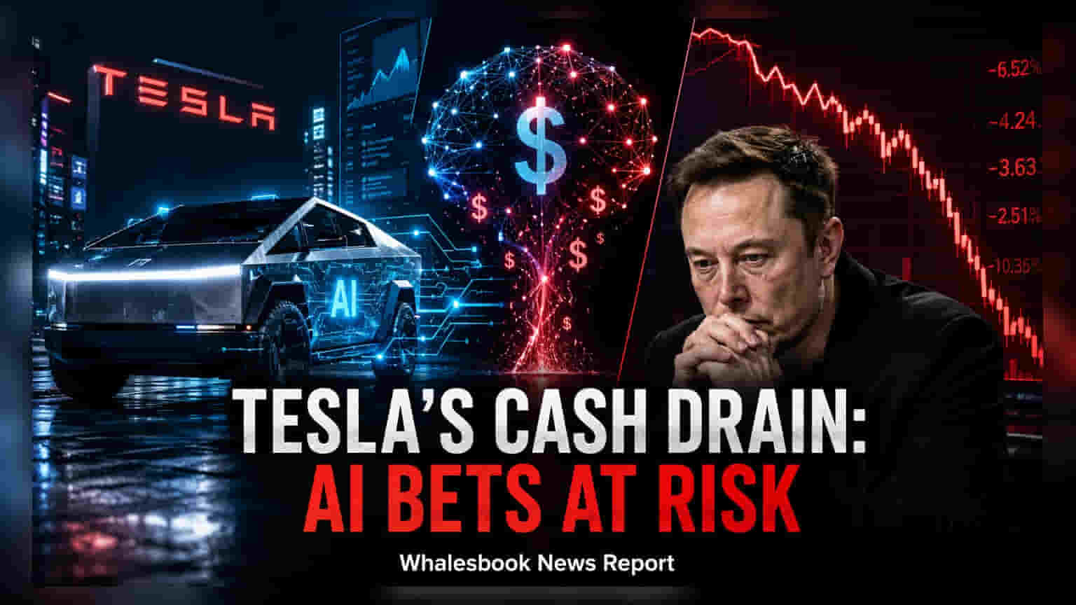 Tesla: AI 'ਤੇ ਖਰਚੇ ਕਾਰਨ ਕੰਪਨੀ 'ਤੇ ਪਿਆ ਭਾਰੀ ਕੈਸ਼ ਬਰਨ!