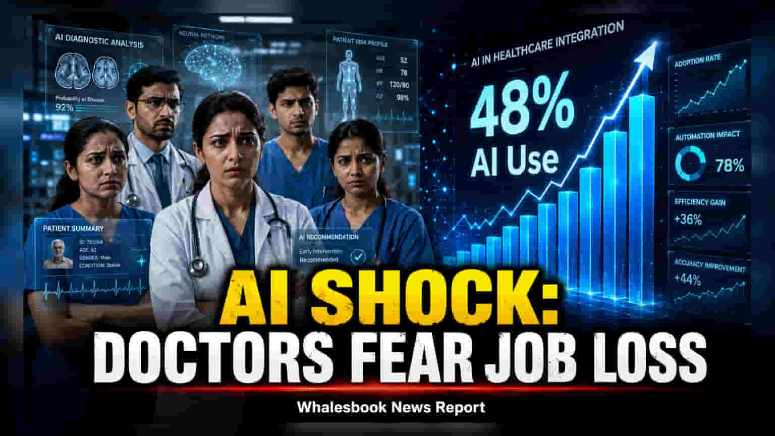 48% of Indian Doctors Adopt AI; 69% Fear Job Risks by 2030
