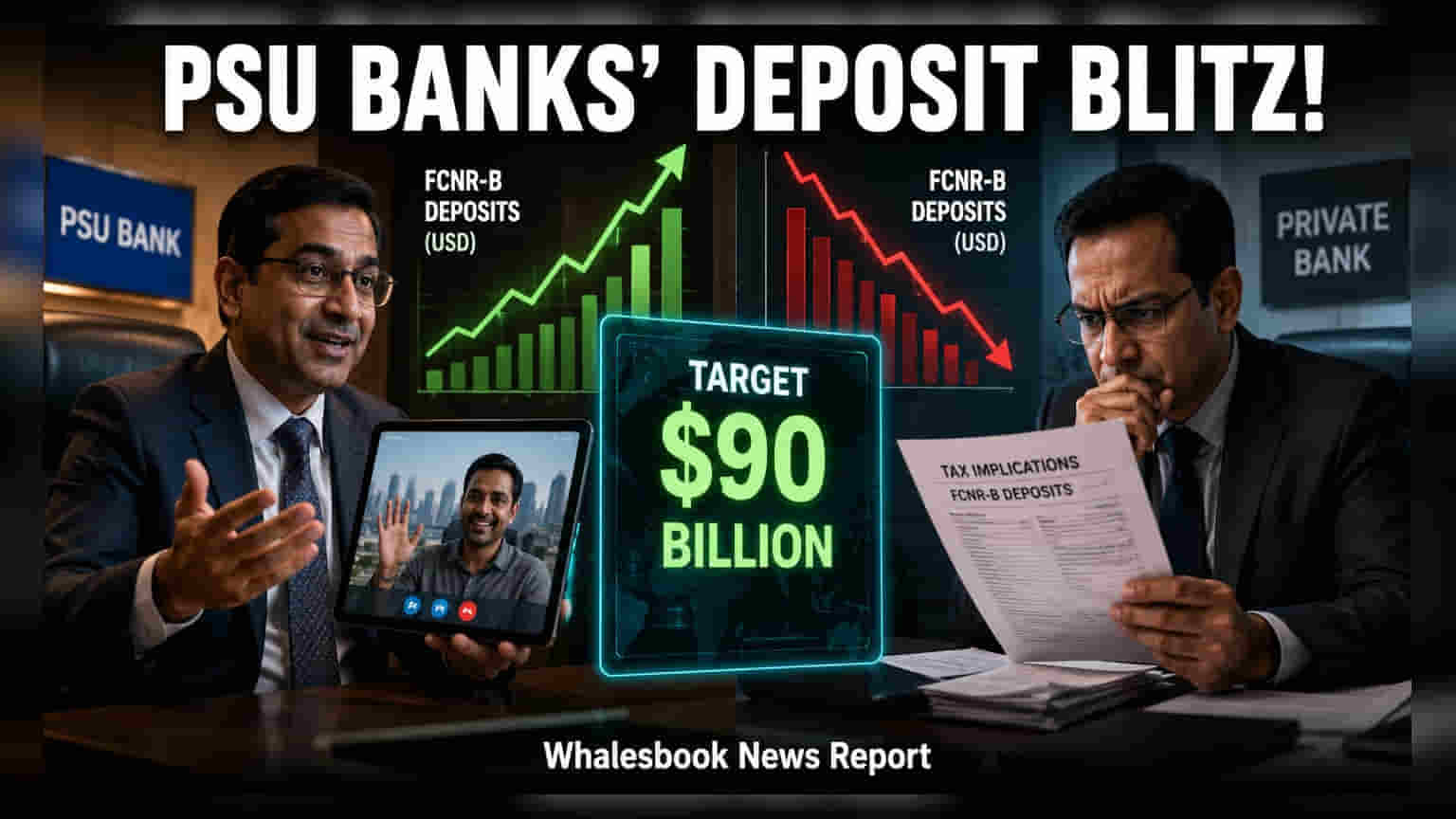 PSU Banks का बड़ा दांव: $90 अरब FCNR-B डिपॉजिट्स पर नजर, प्राइवेट बैंक टैक्स की वजह से पीछे