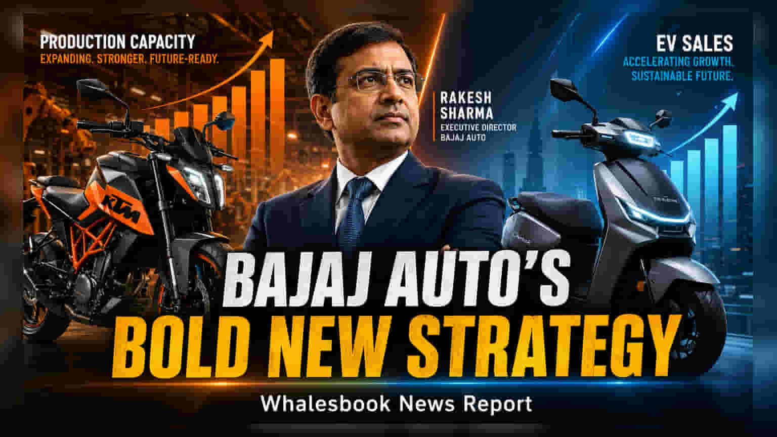 Bajaj Auto: KTMમાં સ્ટ્રેટેજિક પાર્ટનર શોધવાની તૈયારી, ઉત્પાદન ક્ષમતામાં **25%** નો વધારો