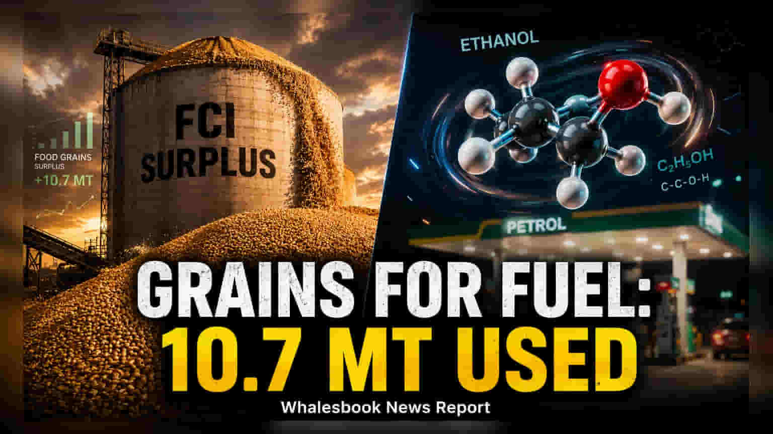 Ethanol માટે 10.7 મિલિયન ટન અનાજનો ઉપયોગ: શું ફૂડ સિક્યોરિટી પર અસર થશે?