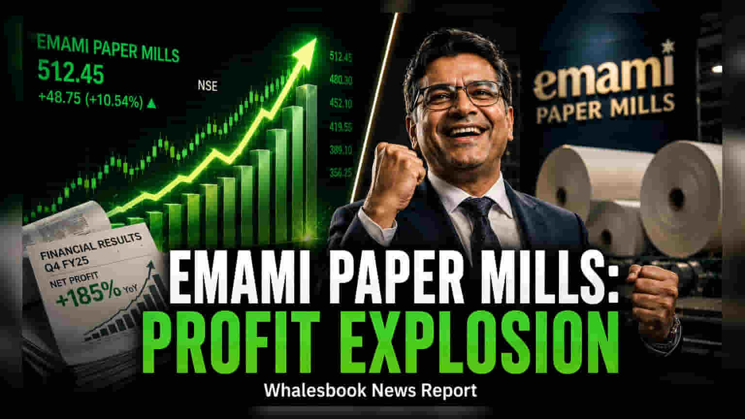 Emami Paper Mills Share Price: Q1 નફામાં 6 ગણો ઉછાળો, શેર 20% અપર સર્કિટ પર!