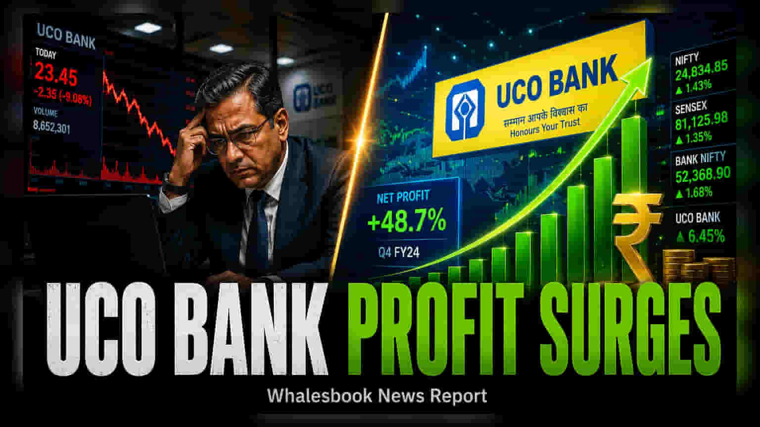 UCO Bank Q1 Results: ਪ੍ਰੋਫਿਟ 'ਚ **8%** ਦਾ ਵਾਧਾ, ਕਮਾਏ **₹656 ਕਰੋੜ**