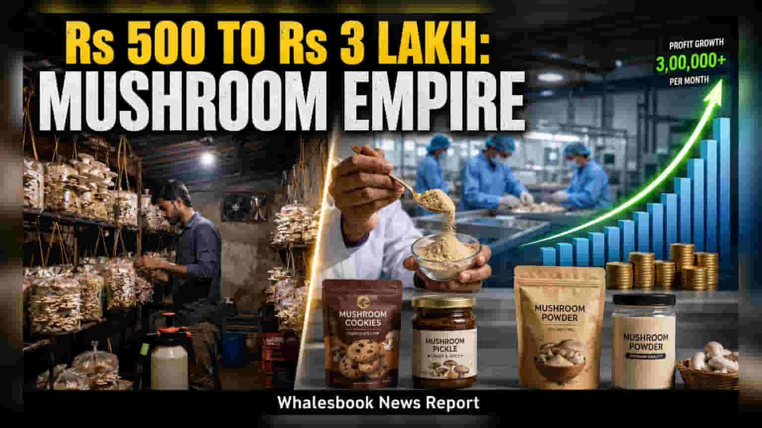 Karnataka Farmer Scales Mushroom Venture to ₹3 Lakh Monthly