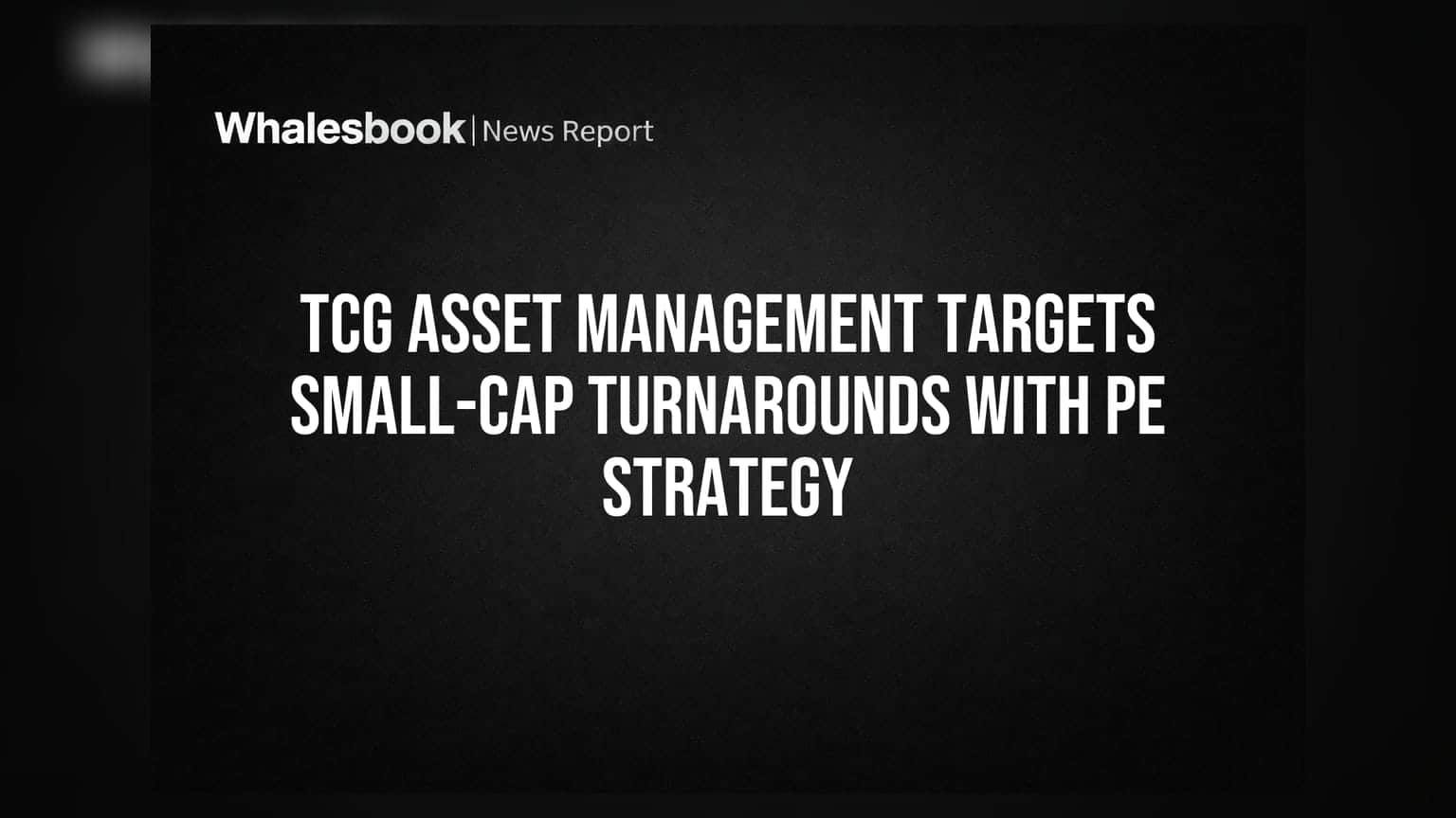TCG Asset Management: स्मॉल-कॅप कंपन्यांसाठी खास स्ट्रॅटेजी, PE स्टाईलने करणार गुंतवणूक