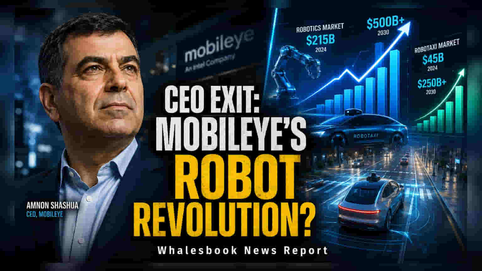 Mobileye CEO Amnon Shashua to Step Down Amid Robotics Pivot