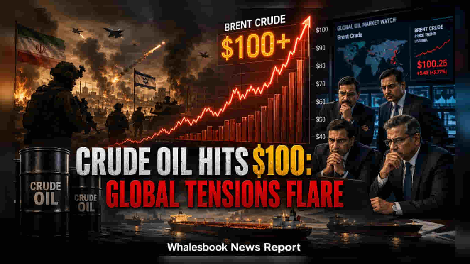 Brent Crude Price: ક્રૂડ ઓઇલ $100ને પાર, ભૌગોલિક રાજકીય તણાવ વધ્યો!
