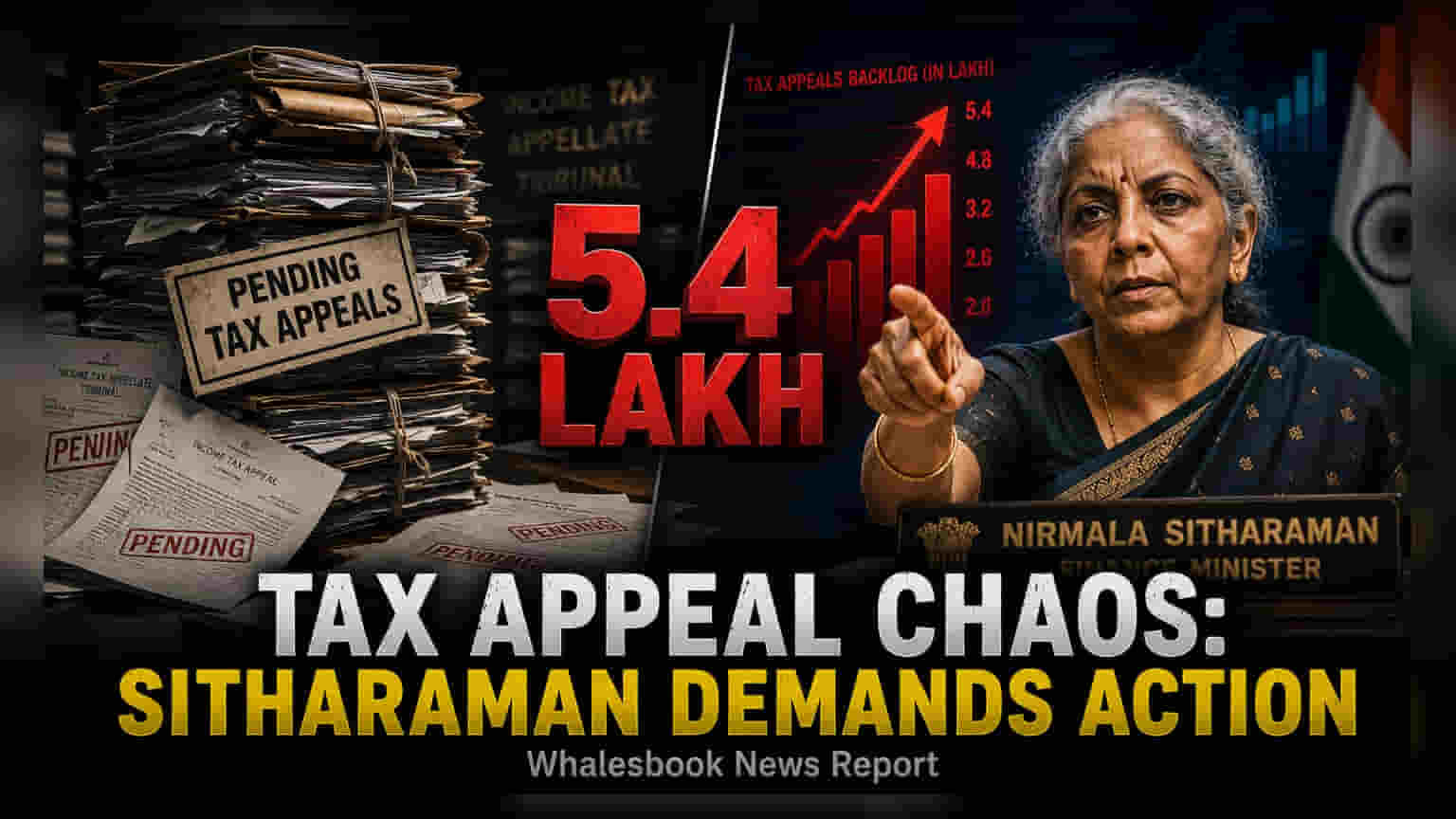 Finance Ministry Targets Faster Clearing of 5.4 Lakh Tax Appeals