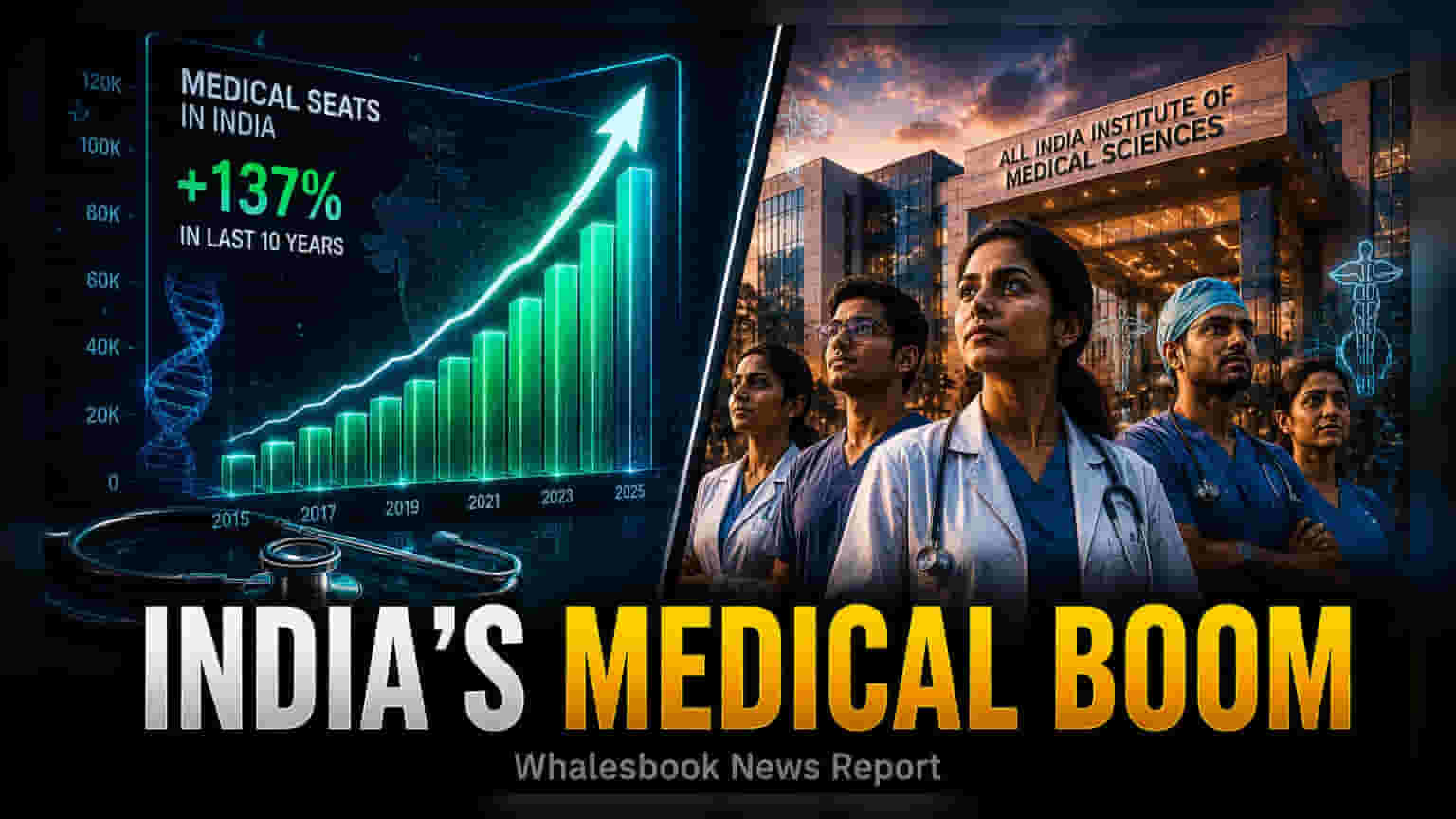 MBBS Seats Double से ज्यादा! भारत में अब 1.39 लाख सीटें, स्वास्थ्य सेवाओं में बड़ा विस्तार
