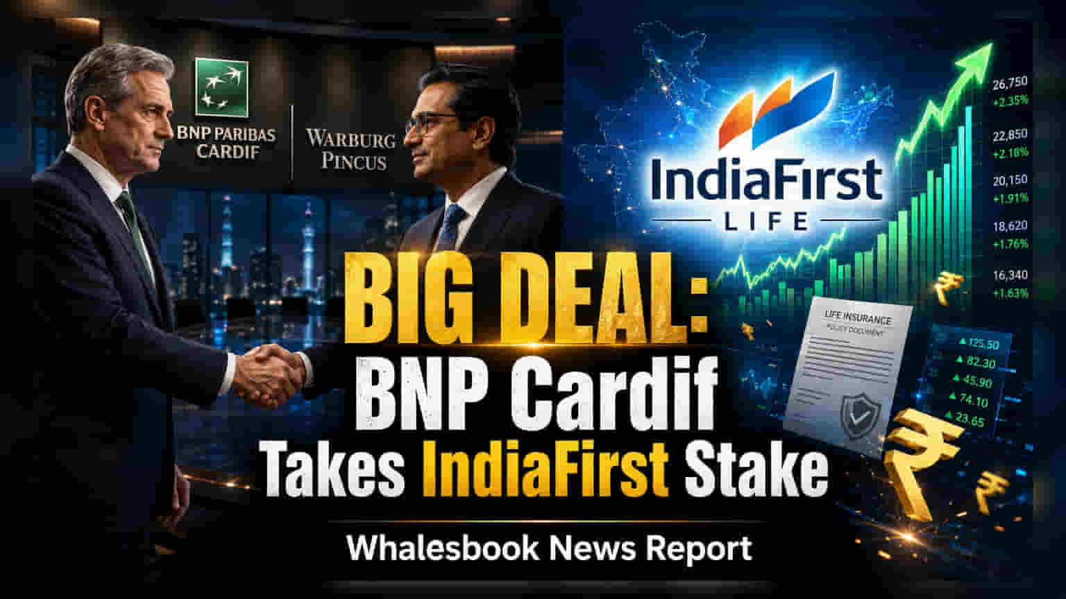 IndiaFirst Life: BNP Paribas Cardif வருகை! 26% பங்குகளை வாங்குகிறது.