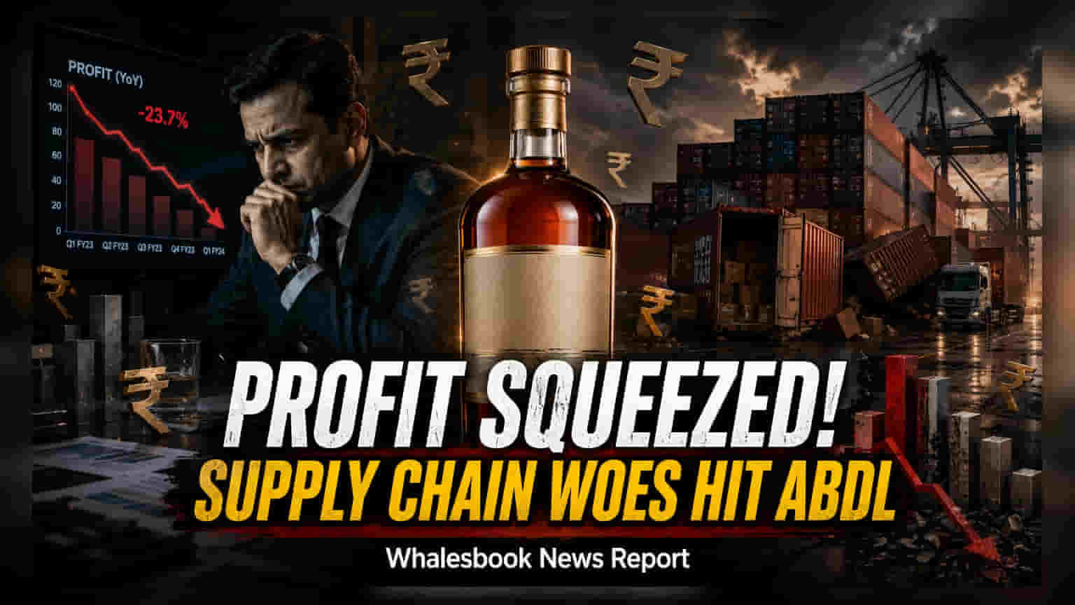 Allied Blenders Share Price: સપ્લાય ચેઇન ખર્ચને કારણે Q1 નફામાં **18.7%** ઘટાડો, ₹45 કરોડ નોંધાયો