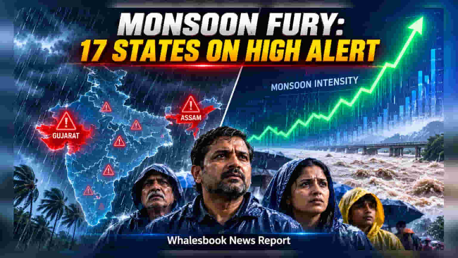 Monsoon Floods Impact Gujarat and Assam; 17 States on Alert