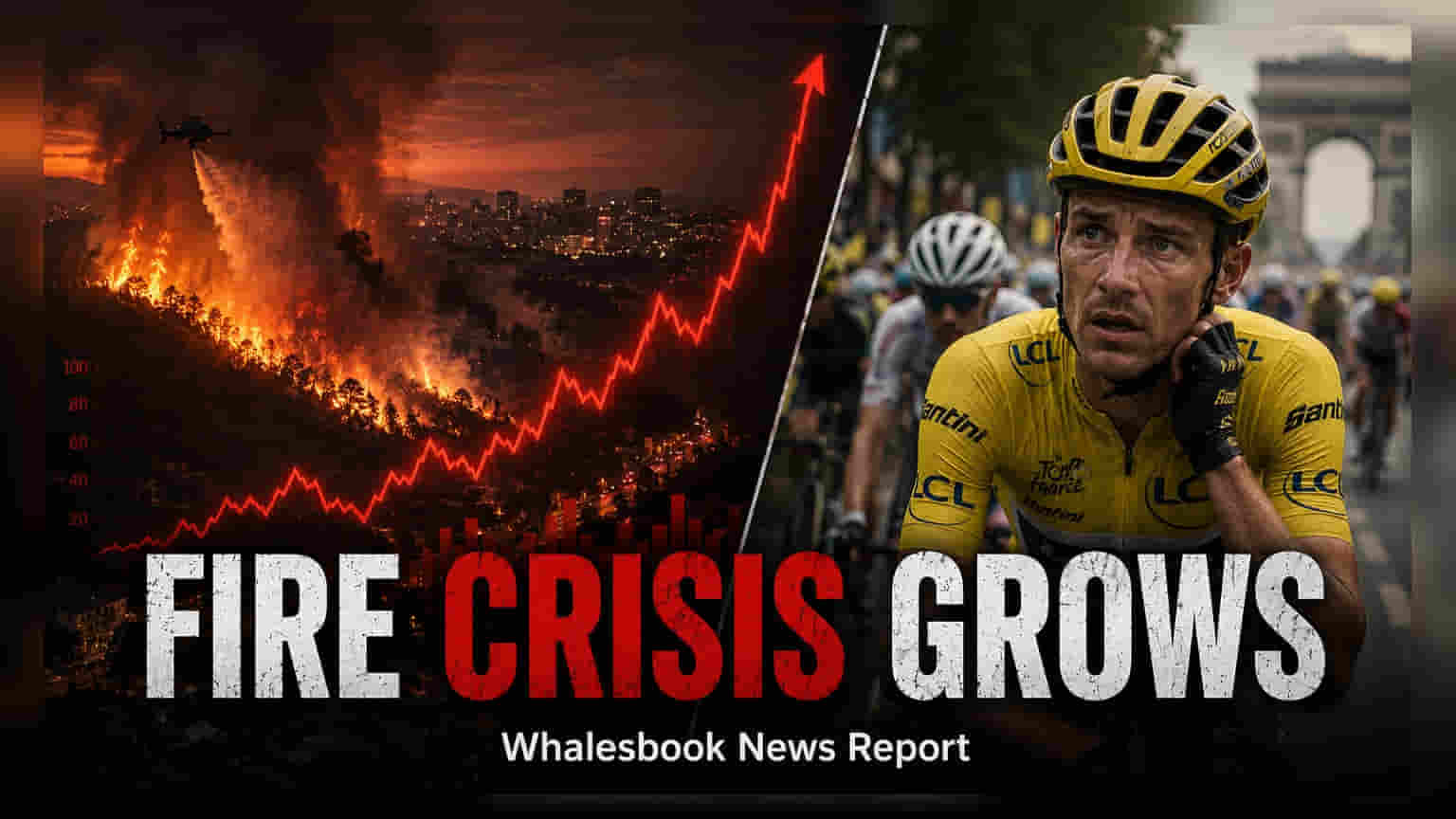 Tour de France: फ्रान्समध्ये वणवा, सायकल स्पर्धेच्या अंतिम टप्प्यात मोठी कपात!
