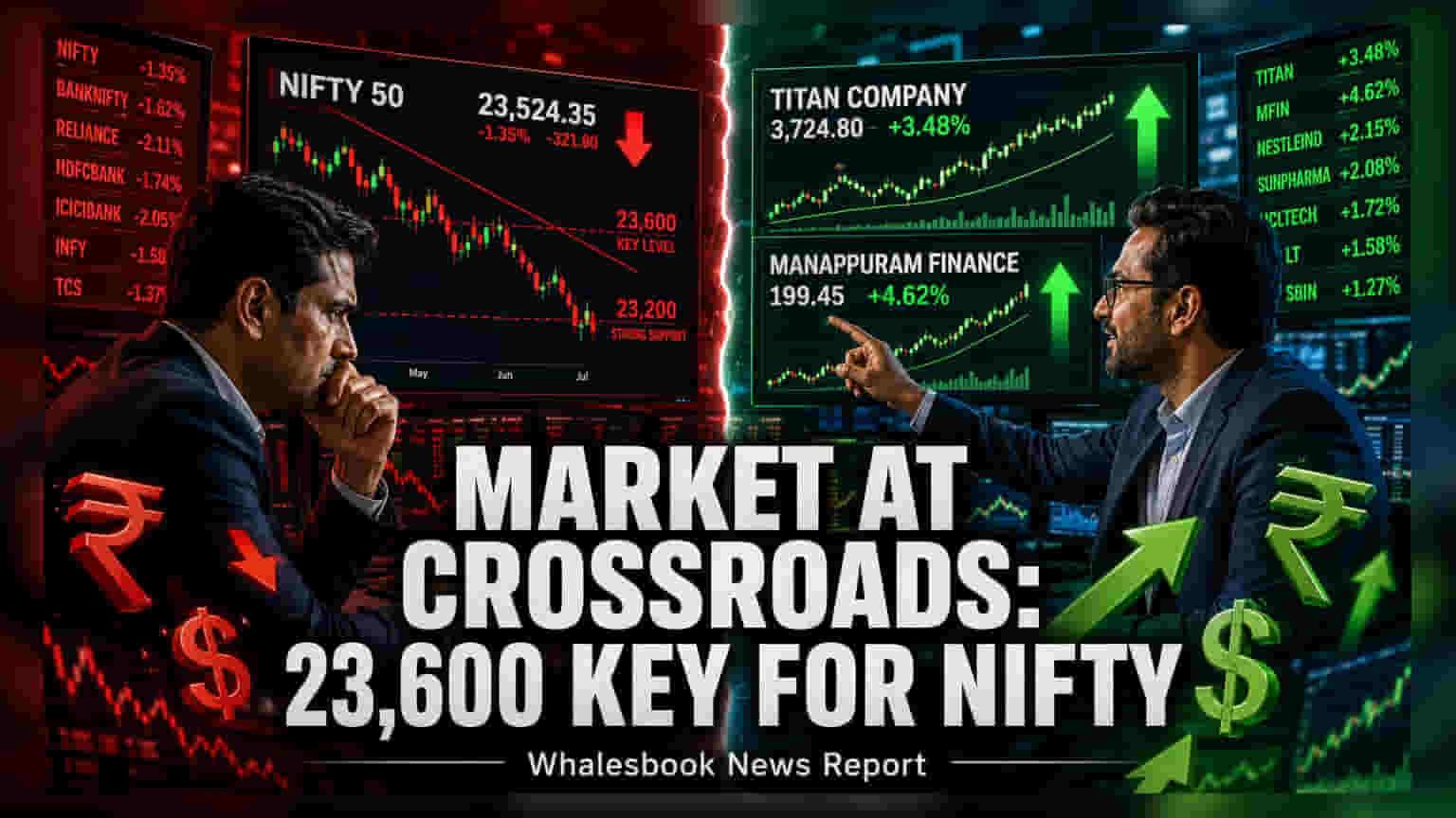 Nifty 50 Holds Near 23,600 Support Amid FII Selling Spree