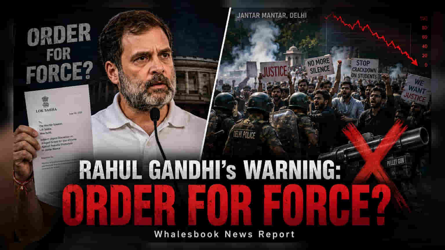 Rahul Gandhi Questions Amit Shah on Jantar Mantar Protests