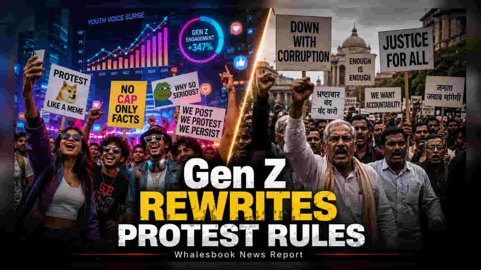 જંતર મંતર પર Gen Z નો નવો અંદાજ: પરીક્ષા પેપર લીક મુદ્દે મીમ્સ અને સંગીતથી વિરોધ