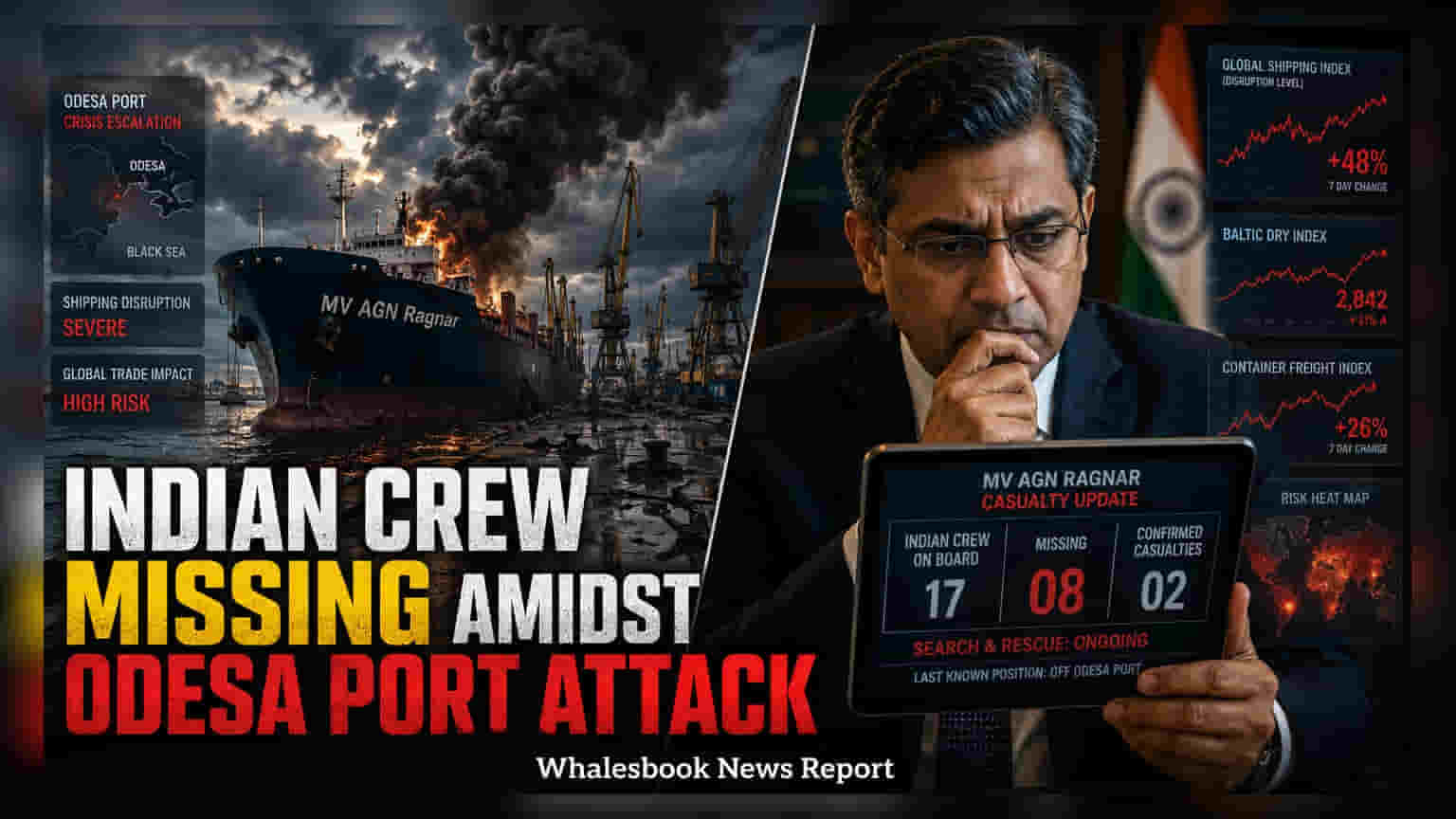 Indian Crew Missing After Attack on Vessel at Ukraine Port