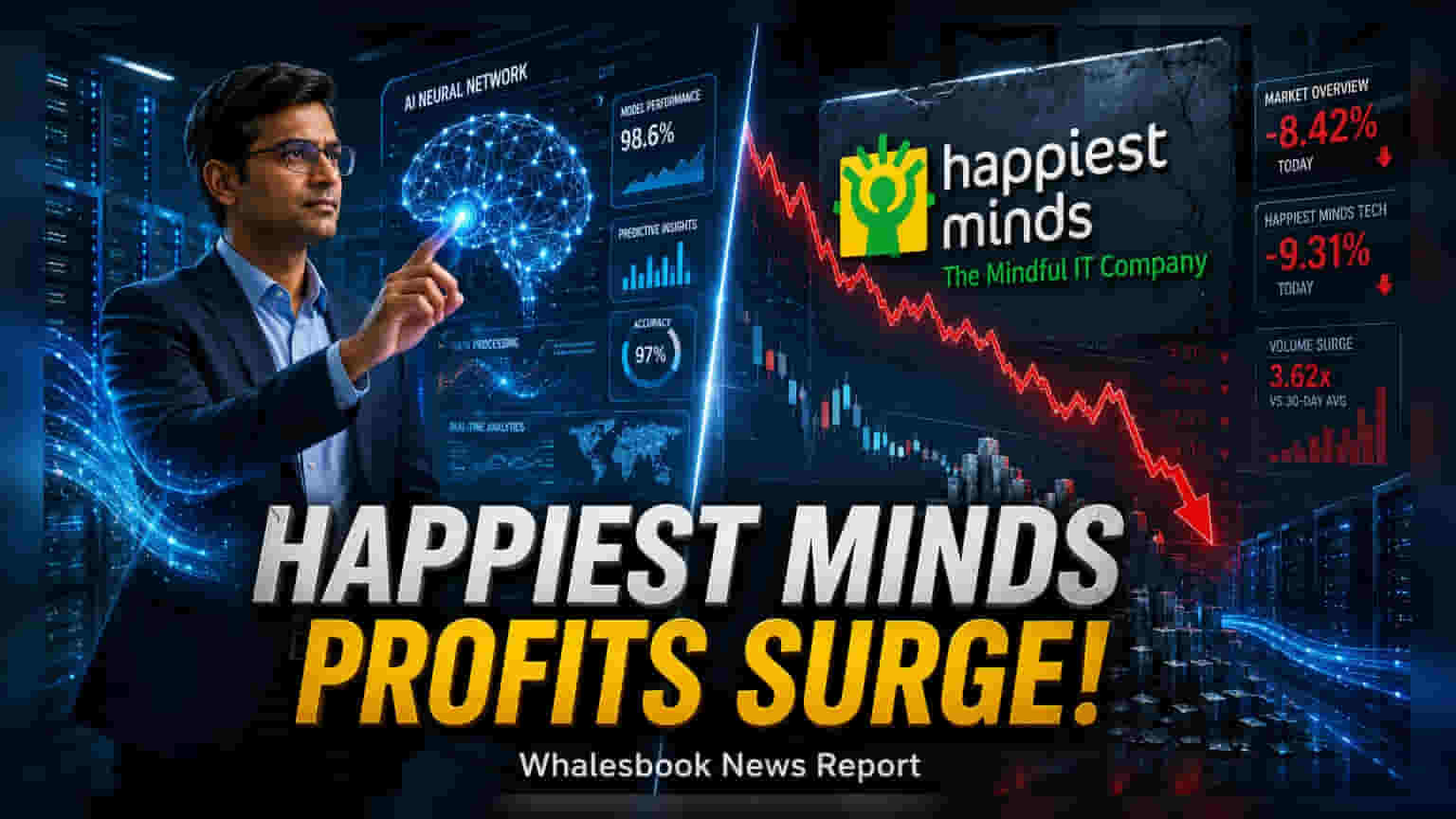 Happiest Minds షేర్ ధర పతనం: Q1 లాభం **11%** పెరిగినా, మార్కెట్ ఎందుకిలా స్పందించింది?