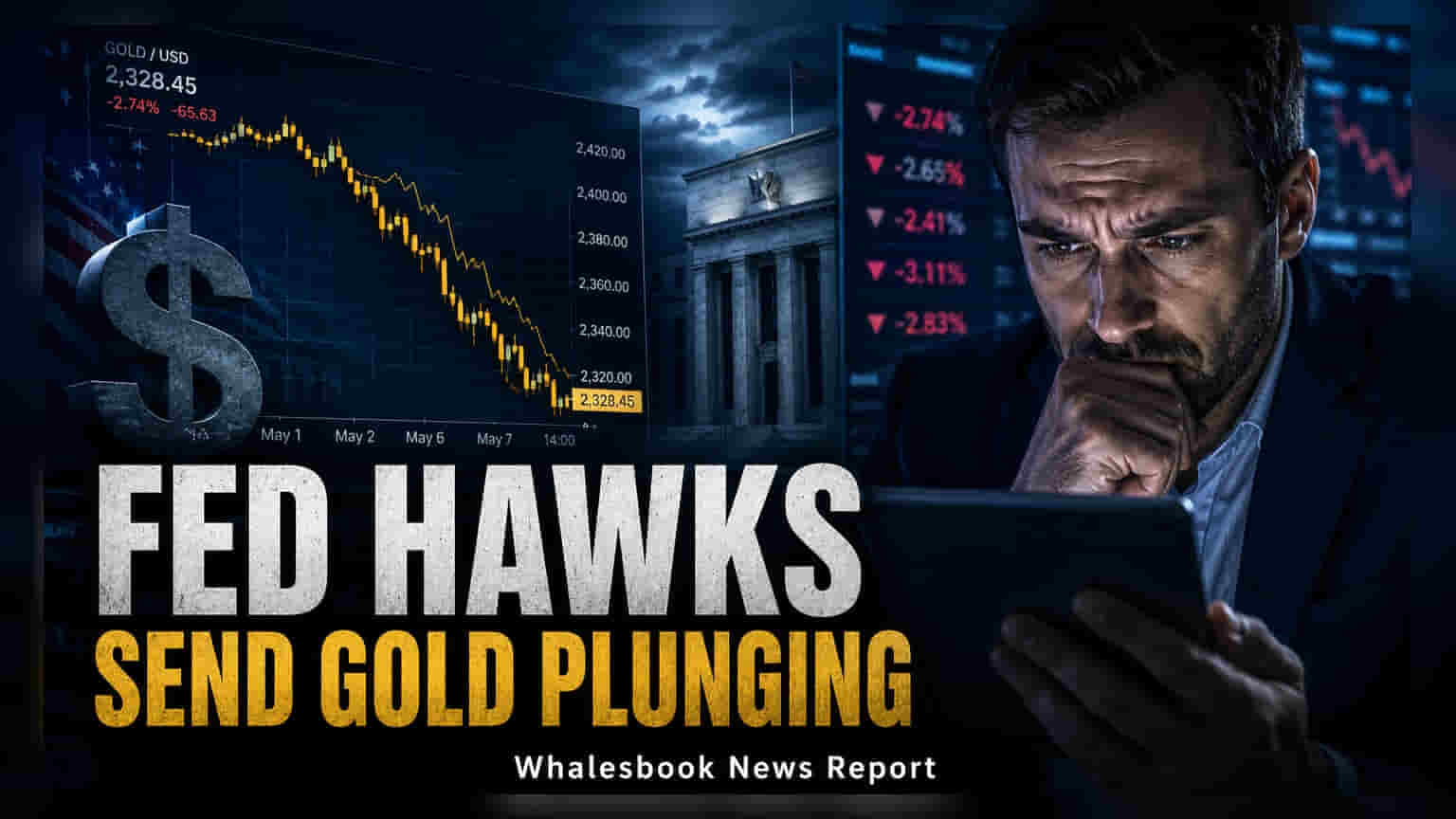 Gold and Silver Prices Fall as US Fed Rate Hike Bets Rise