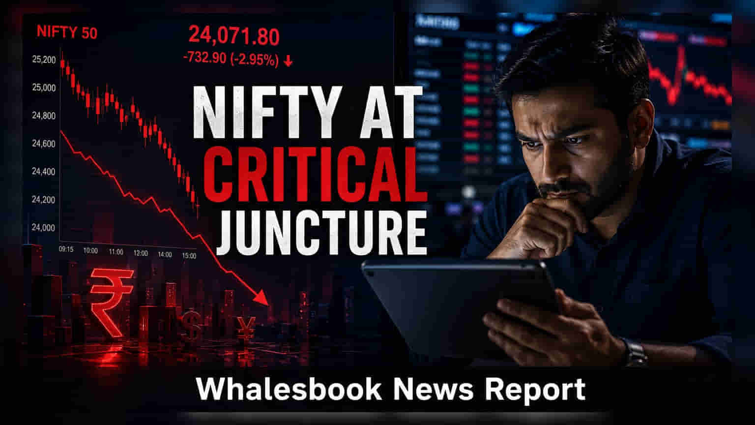 Nifty 50 ची दमछाक! ₹24,050 वर मोठा रेझिस्टन्स, गुंतवणूकदार चिंतेत