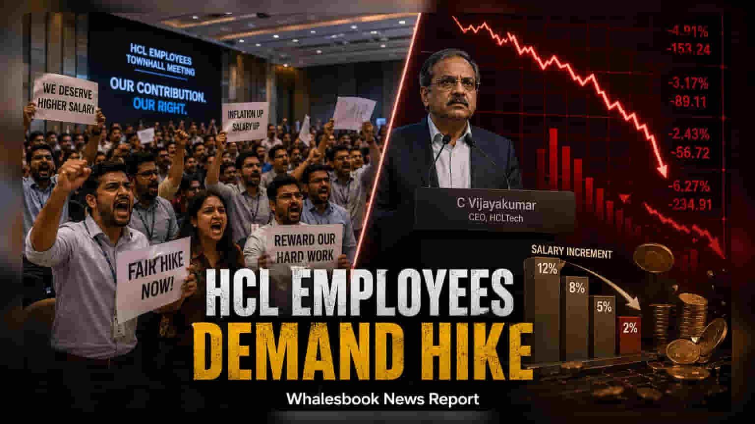 HCL Tech कर्मचाऱ्यांचा वाढदिवसालाच पगारवाढीचा नारा! स्टेजवर CEO असताना घोषणाबाजी
