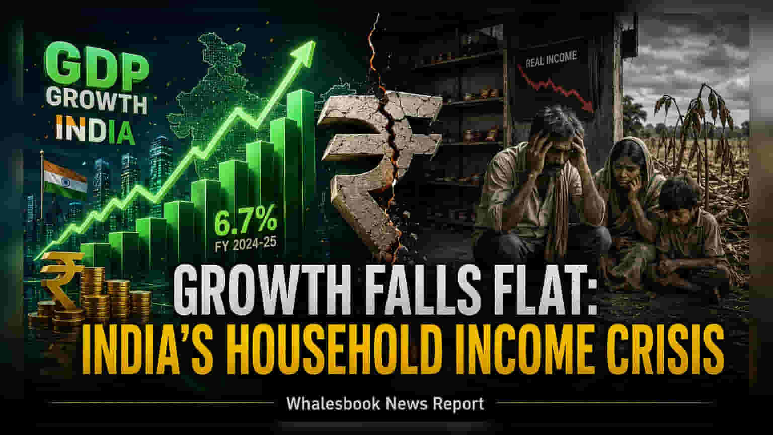 India's Household Income Stalls Despite 7.7% GDP Growth