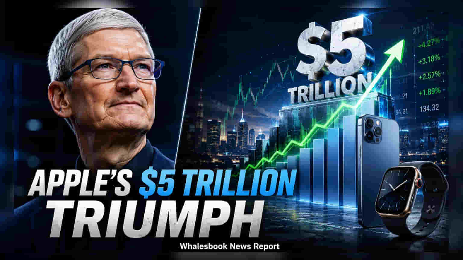 Apple Market Cap Crosses $5 Trillion Milestone