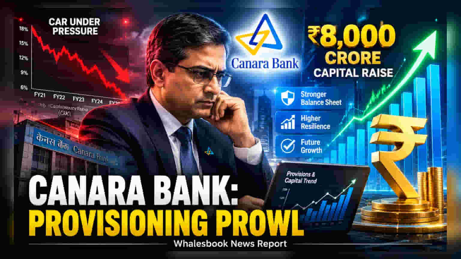 Canara Bank Plans ₹8,000 Crore Raise Amid ECL Provisioning