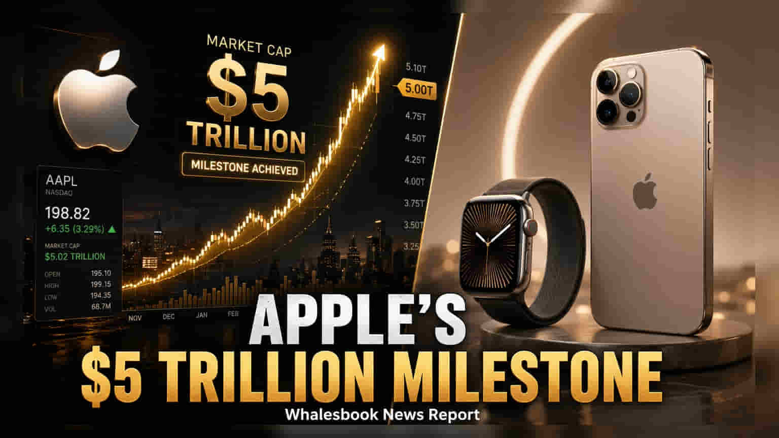 Apple Market Cap: $5 லட்சம் கோடி க்ளப்பில் இணைந்த Apple! Nvidia-வுக்கு அடுத்தபடியாக சாதனை.